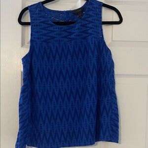 J. Crew Blue Sleeveless Blouse